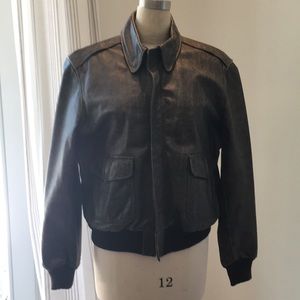 Men’s leather Bomber Jacket